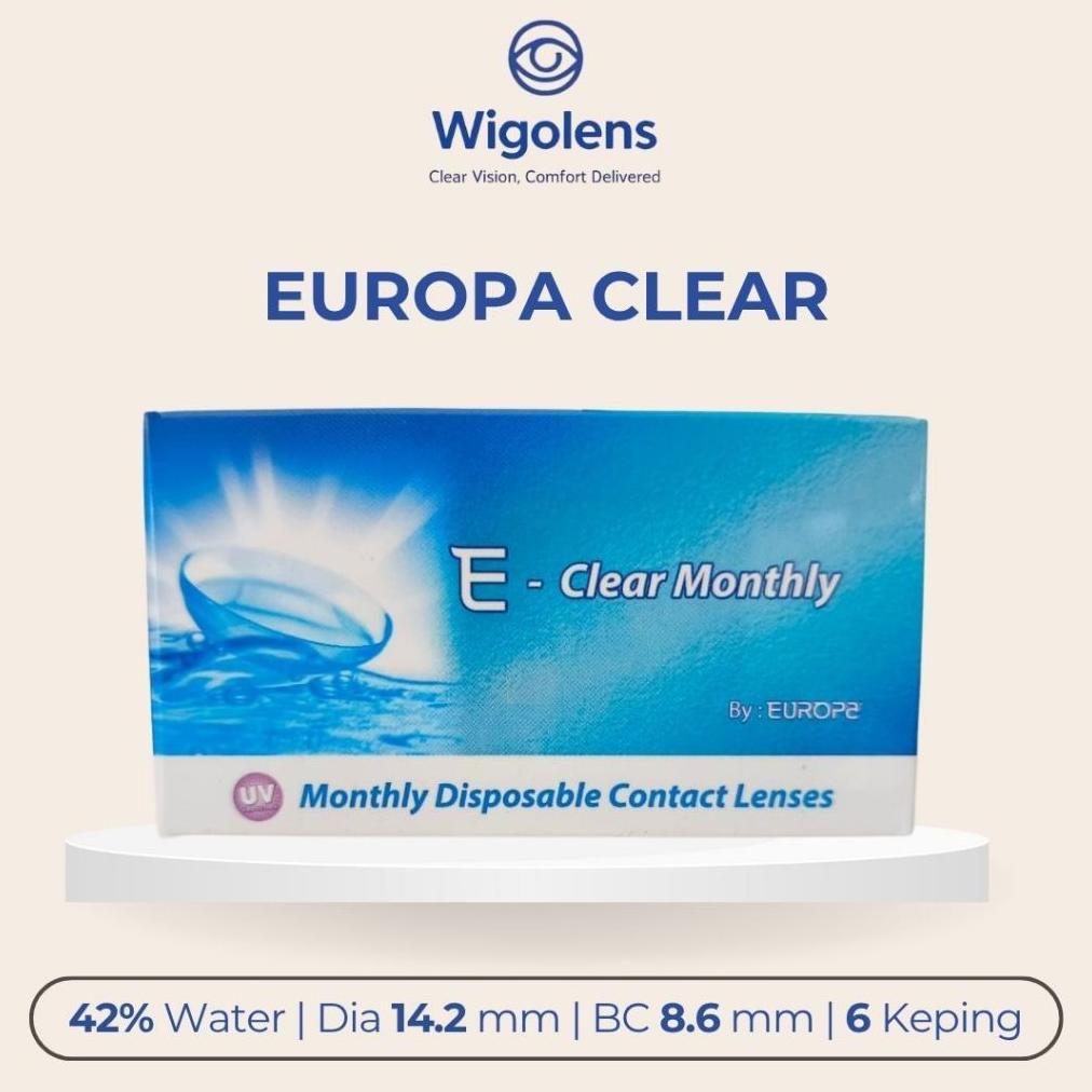 SOFTLENS EUROPA CLEAR MONTHLY SOFTLENS BENING BULANAN MINUS TINGGI