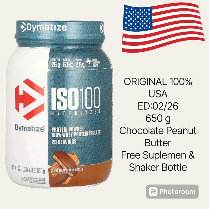 Dymatize ISO100 Hydrolyzed, 100% Whey Protein Isolate, Chocolate Peanu