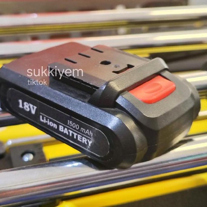 }}}}}}] Baterai 18V HL192 Mesin Bor Cordless H&L Batt 18 Volt Li-ion Battery HL 192 1500mAh