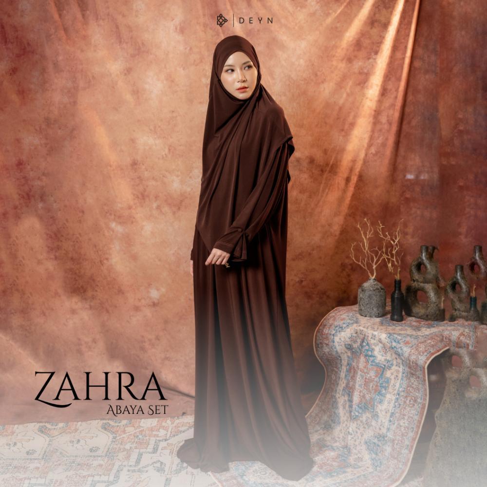 AH FORMOSA Deyn Scarf - Zahra Abaya Set - Abaya Set French Khimar