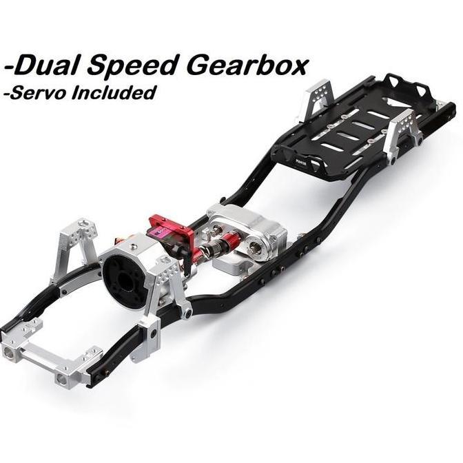 INJORA AUSTAR 313MM DUAL 2 SPEED FULL METAL FRONT GEARBOX KIT ADVENTURE ORIGINAL DAN TERPERCAYA