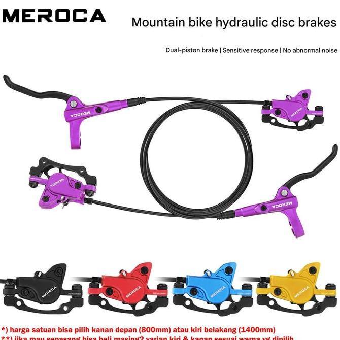 MEROCA MT-500 REM CAKRAM HIDROLIK SEPEDA LIPAT MTB BRAKE LEVER KALIPER SATUAN ORIGINAL DAN TERPERCAY