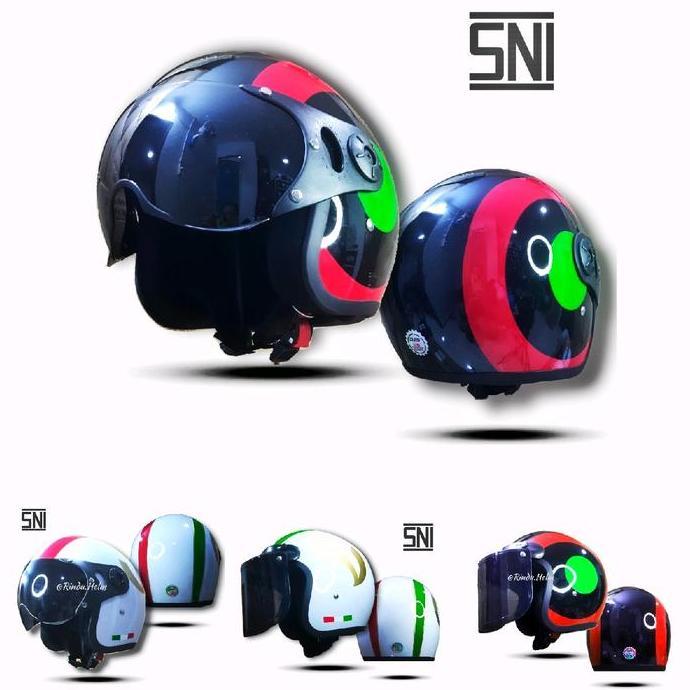 Helm Retro Pilot  Vespa  Lokal