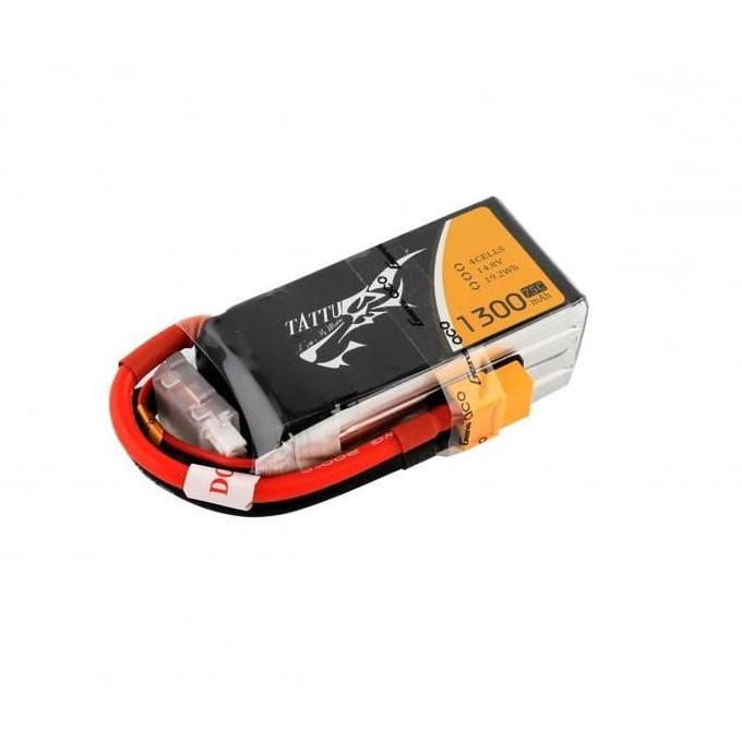 *#*#*#] Tattu 1300mAh 4S 75C Lipo Battery Pack XT60