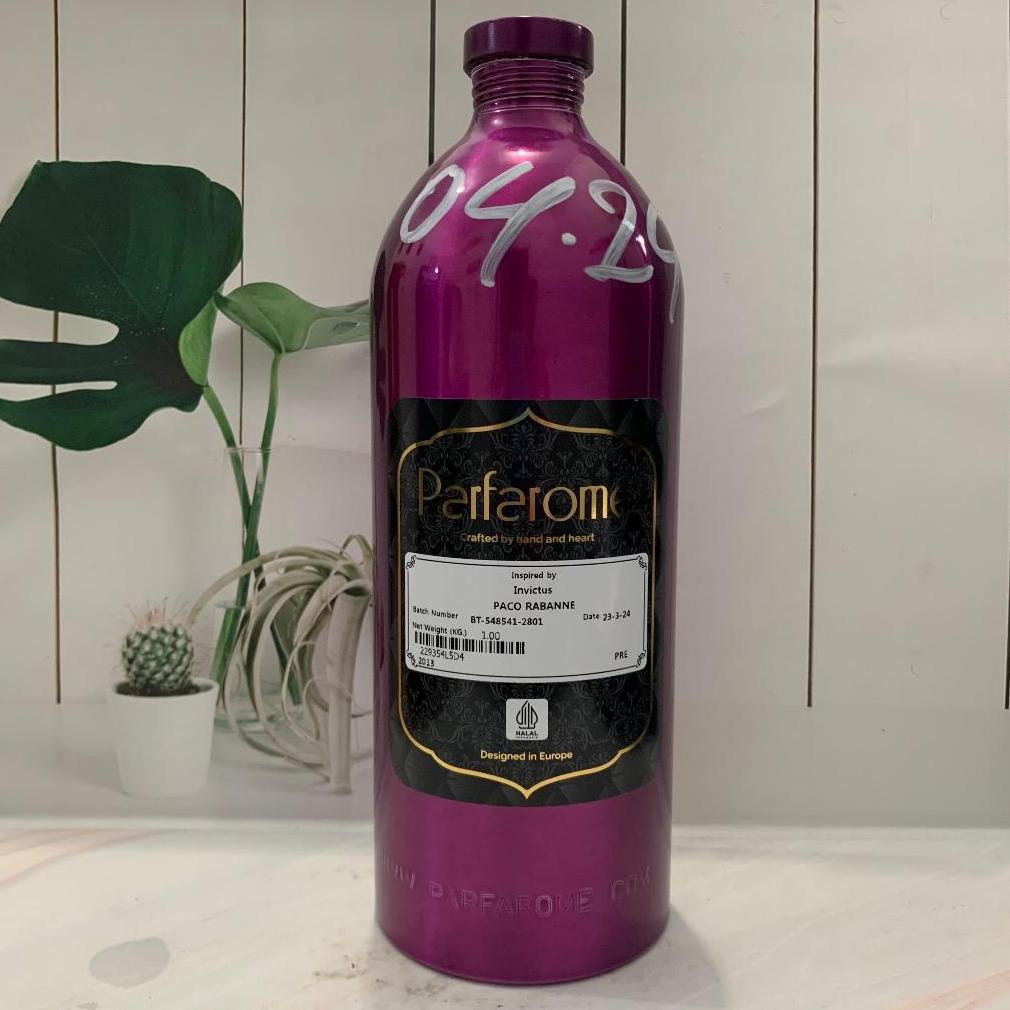 PACO RABANNE INVICTUS BY PARFAROME PREMIUM, BIBIT PARFUM KEMASAN SEGEL ( 1KG ), REPACK ( 500GRAM & 2