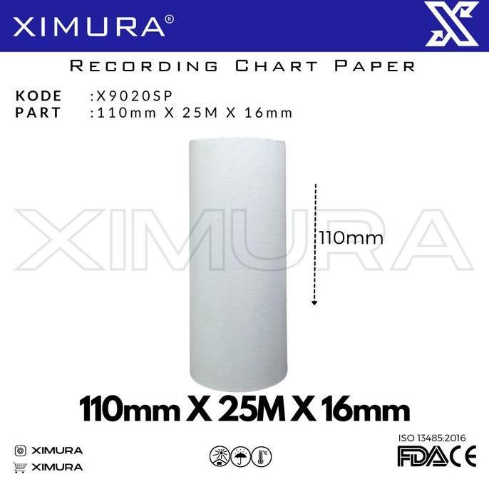 Adibyanss - Ximura Kertas Spirometer 11Mm X 25M X 16Mm - Alat Spirometri