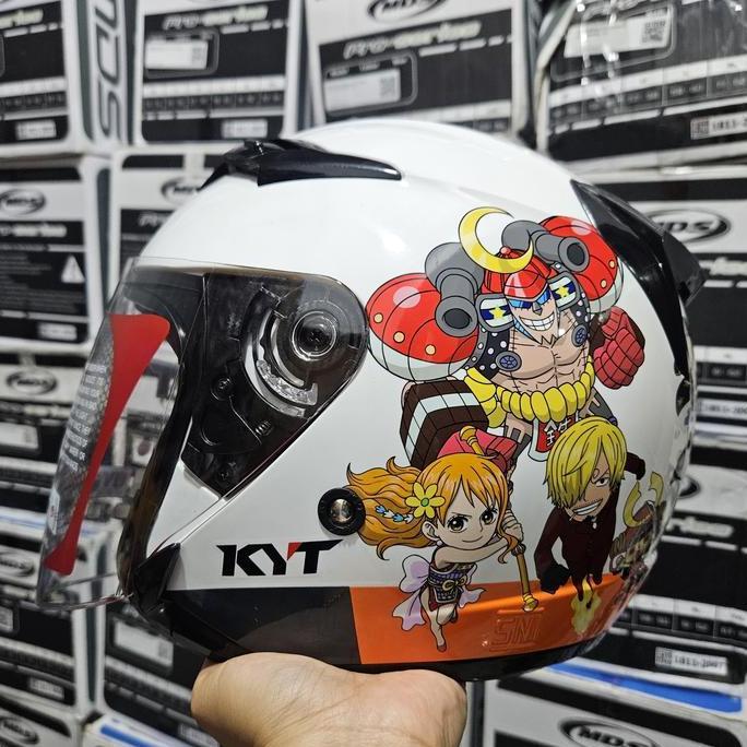 HELM ANAK KYT VENOM OPEN JUNIOR #1 ONE PIECE WHITE