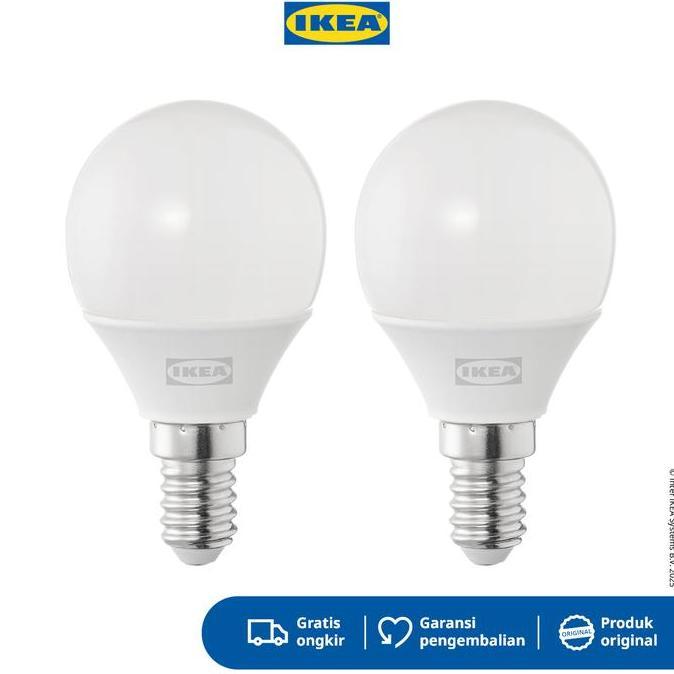 IKEA SOLHETTA Bohlam LED E14 250 Lumen 1.8W / 2700K Isi 2pcs