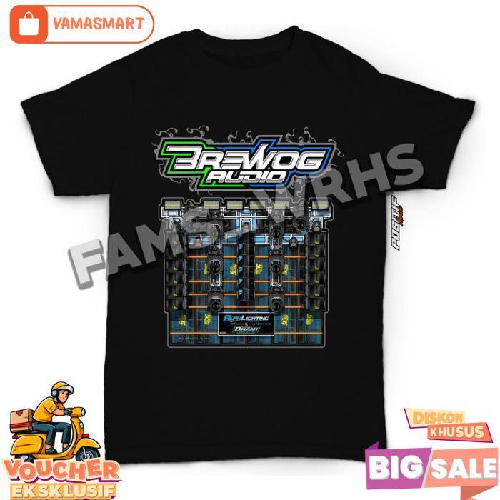 [ New ] Baju Kaos Anak Laki Perempuan Sound Horeg Brewog Audio Bayar Di Tempat