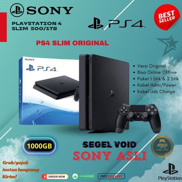 Sony Ps4 Slim Playstation 4 Slim 500-1Tb Firmware Original