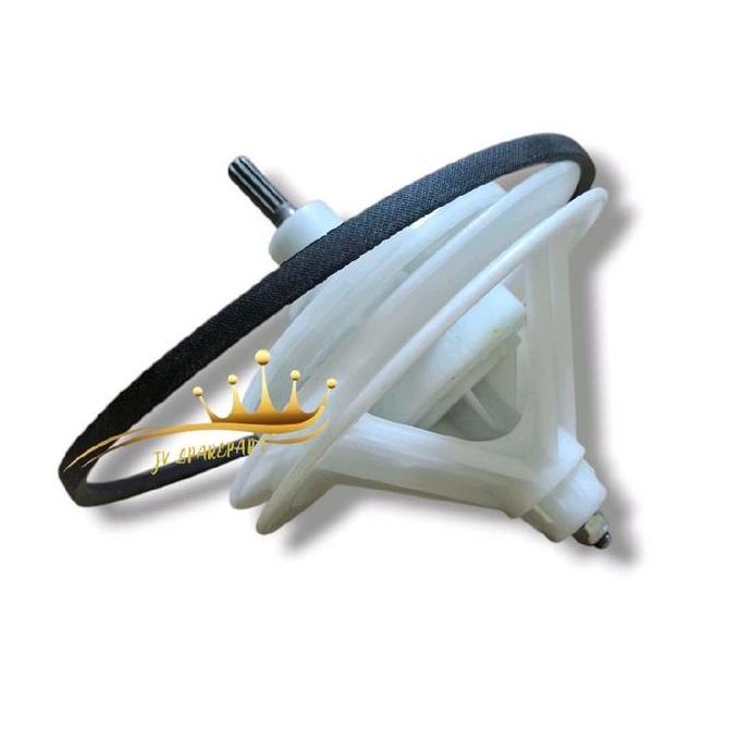 Ready [POLYTRON PWM 7567] Set Gearbox Polytron + Vanbelt Mesin Cuci Polytron 2 Tabung PWM 7567