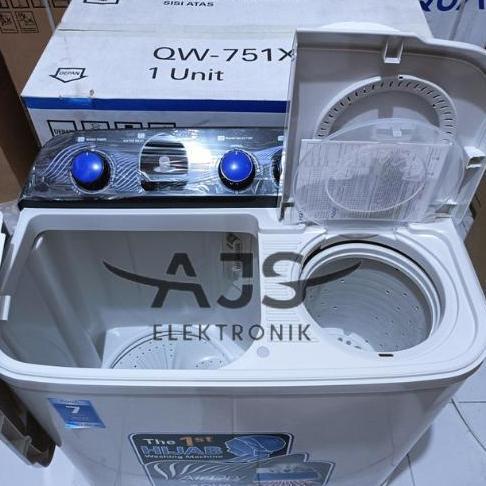 Ready AQUA Mesin Cuci 2 Tabung 7KG QW-751XT / QW 751 XT / QW751XT