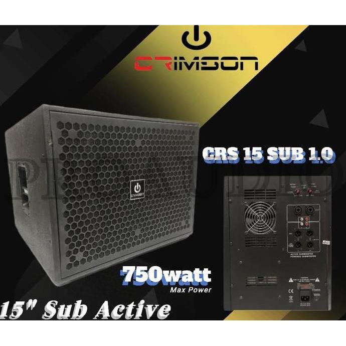 SPEAKER SUBWOOFER AKTIF 15 INCH CRIMSON CRS 15 SUB 1.0 SUB-1.0 SUB
