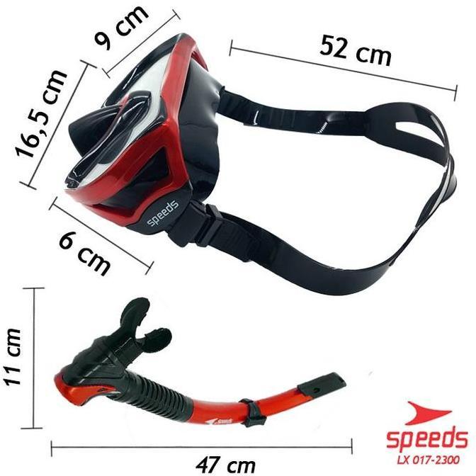 Murah kacamata snorkeling set alat snorkeling original Gratis Tas speeds Non COD