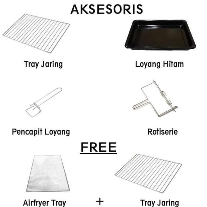 IDEALIFE IL335 OVEN LISTRIK SERBAGUNA 35L LOW WATT