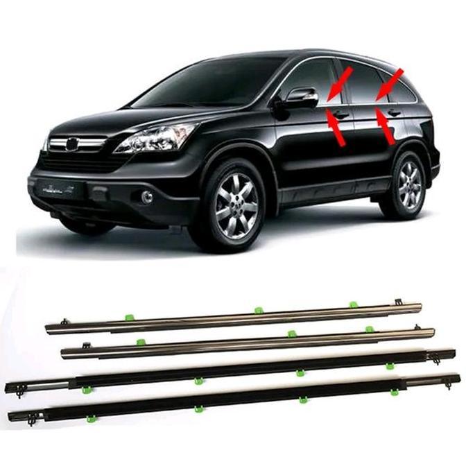 Murah Pelipit Kaca Luar Crome Honda Crv Gen 3 2007-2011 Untuk Mobil Car Karet
