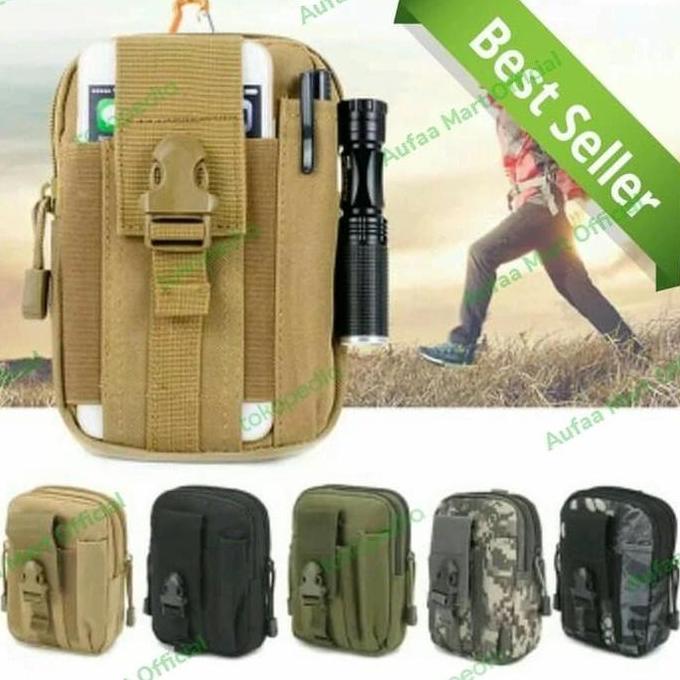 Tas Selempang Pinggang Tactical Army Pria | Tas Hp Dompet