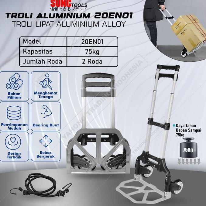 Trolley Lipat Mini / Trolly / Troli Lipat Serbaguna / Troli Aluminium