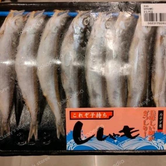 Terlaris Ikan Shisamo Capelin Isi 8/Ikan Shisamo Telur/Frozen Food
