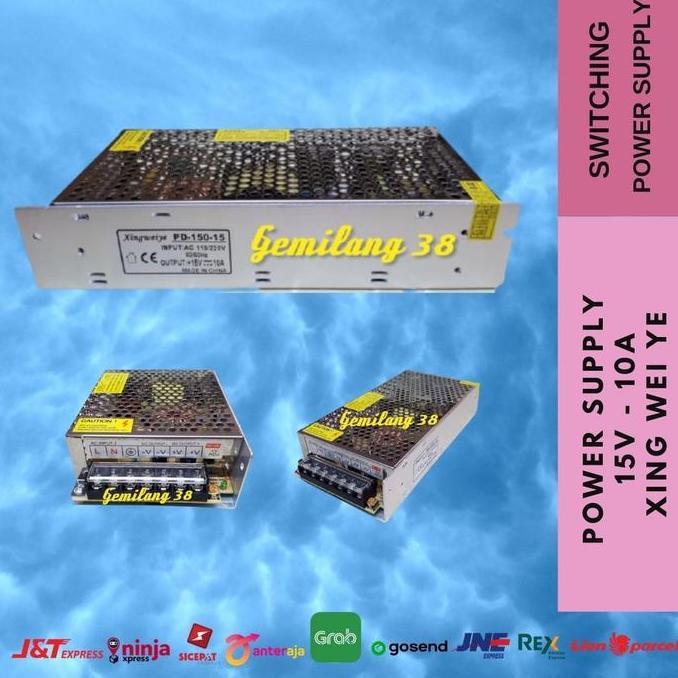 Promo AC DC 15V 10A / Switching Adaptor Power Supply Jaring 15 V 10 A 150 W Diskon