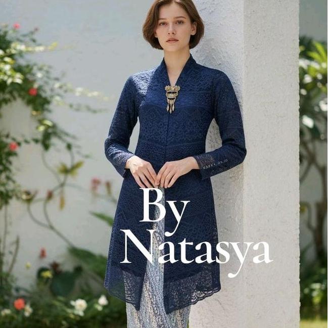 Setelan Kebaya Tunik Exlusive By Natasya Kebaya Tunik Full Puring Untuk Kondangan Seragam Atasan Wan