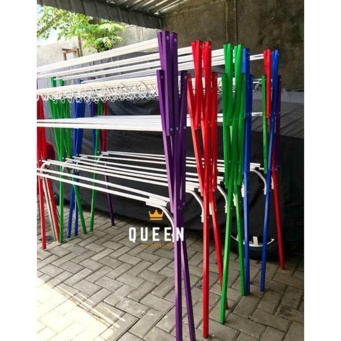 Promo - jemuran baju / jemuran pakaian lipat aluminium 180cm CO
