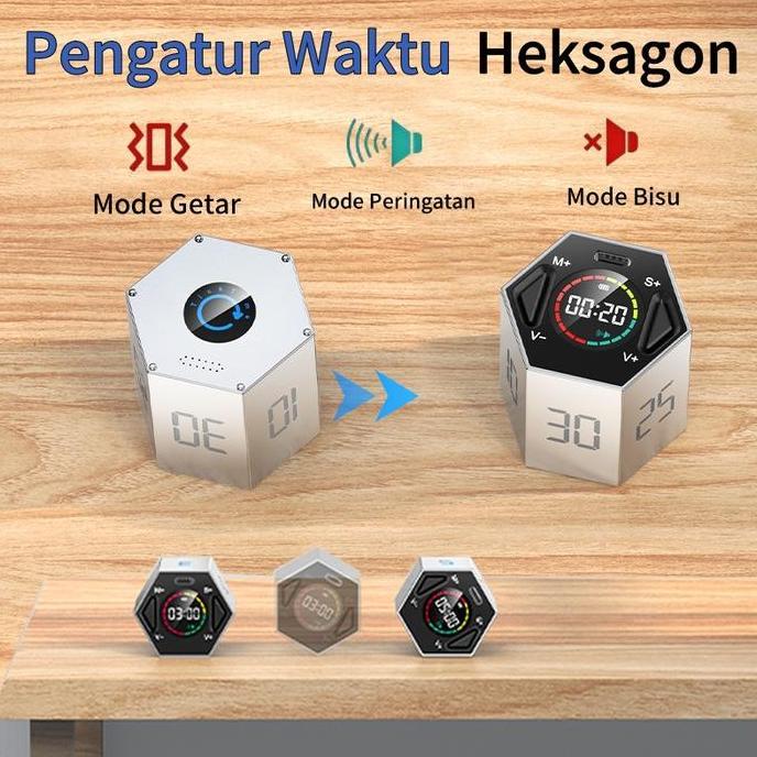 CODINKAC Tick Time Digital Timer Ringan Kecil Timer Portabel Cube Kitchenware Pengatur waktu LED cer