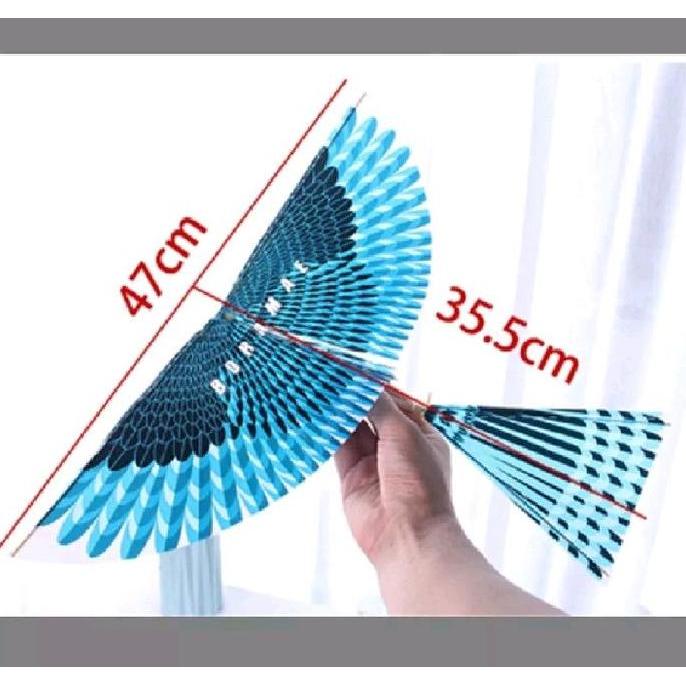 New- Promo Mainan Layangan Burung Rakit Terbang Tenaga Karet