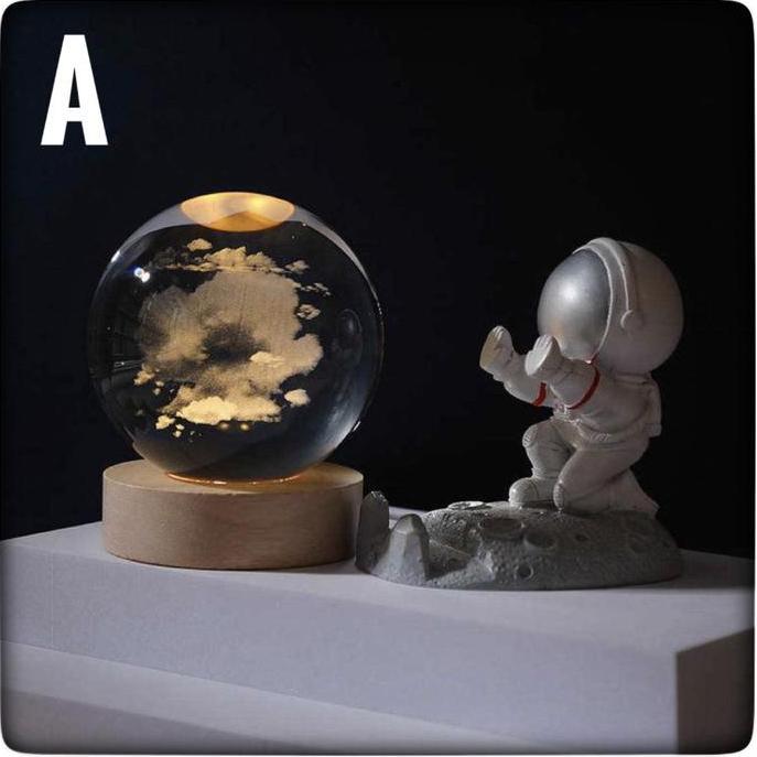 LAMPU TIDUR LAMPU HIAS LAMPU KAMAR 3D 3 DIMENSIKristal