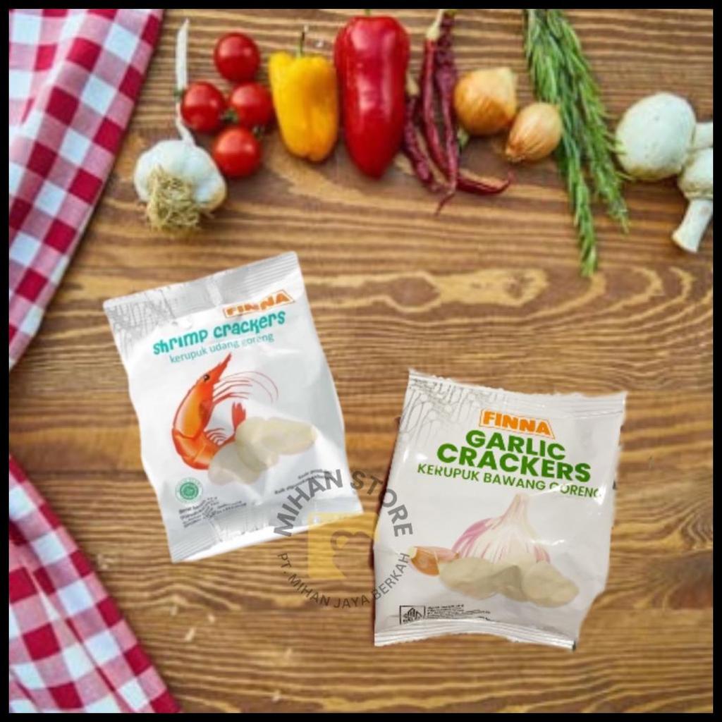 FINNA SHRIMP CRACKERS KERUPUK UDANG & BAWANG GORENG MATANG 10 GR | FINNA KERUPUK UDANG | FINNA KERUP