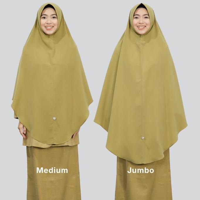 Promo Bergo Khimar Warna Khaki Pns / Asn - Jilbab Pns Syar'I - Busana Muslimah By Hijab Hayuri Cod