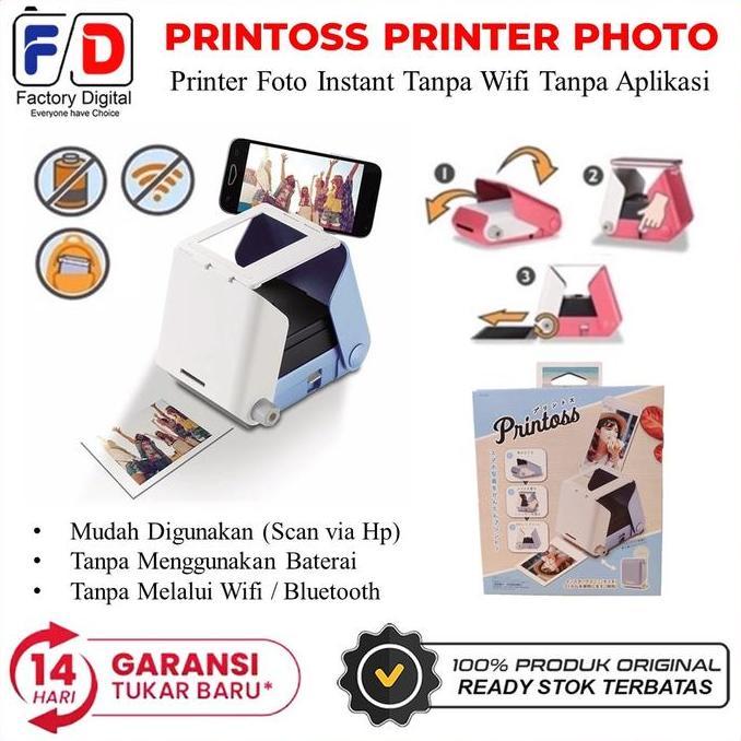 Printoss Printer Photo Portable Japan - Printer Foto Instant SHA
