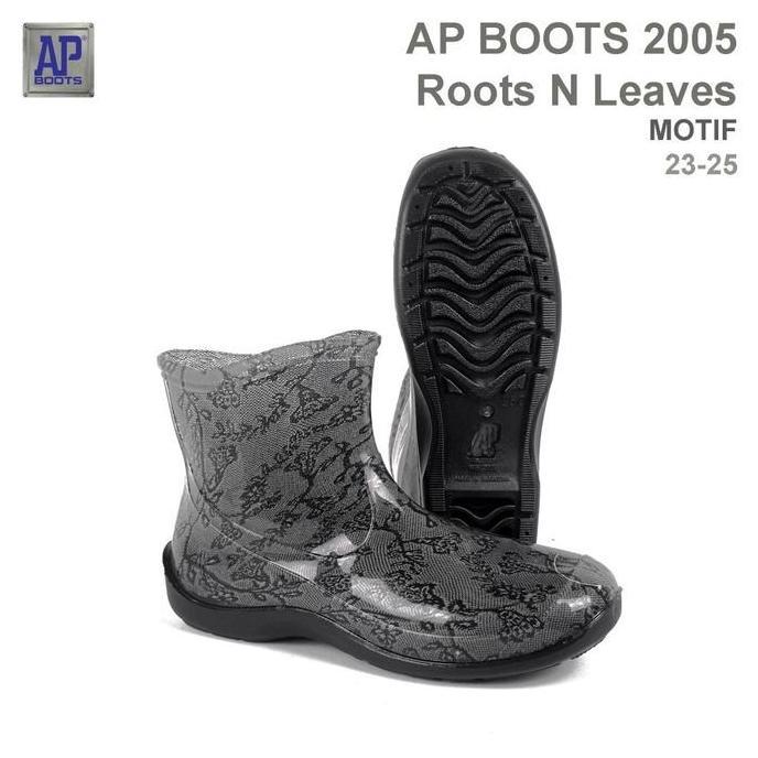 hanya disini] Sepatu AP Boot 2005 ROOTS N LEAVES / Sepatu Boot Wanita Sepatu Pertukangan