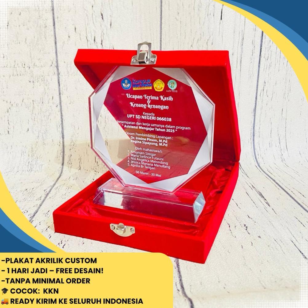 Plakat Akrilik Murah - Plakat KKN Terlaris Akrilik Custom | 1 Hari Jadi