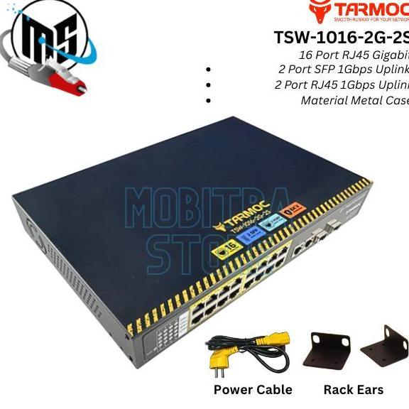 Tarmoc TSW-1016-2G-2S Gigabit 1U Switch Unmanage 16 port Metal Case Terlaris