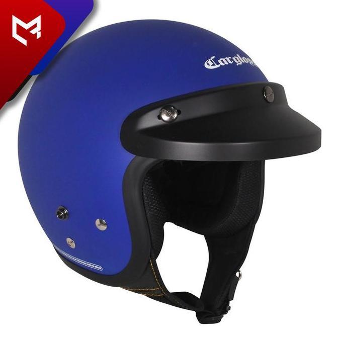 Helm Cargloss CFM Ghotic Army I Police Blue Doft Cargloss Helmet Terlaris