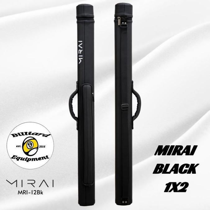 Mirai 1x2 - Black | Tas Billiard | Cue Case Billiard Terlaris