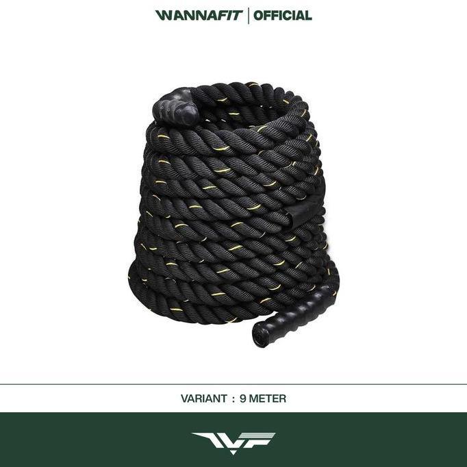 WANNAFIT Battle Rope | Olahraga Tangan & Kaki | Alat Olahraga Rumah Terlaris