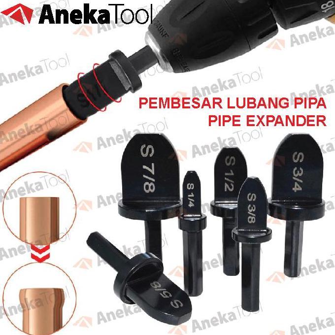 Alat Perbesar Pipa Tube Expander Pipe Expander Kuningan Tembaga 6 Pcs
