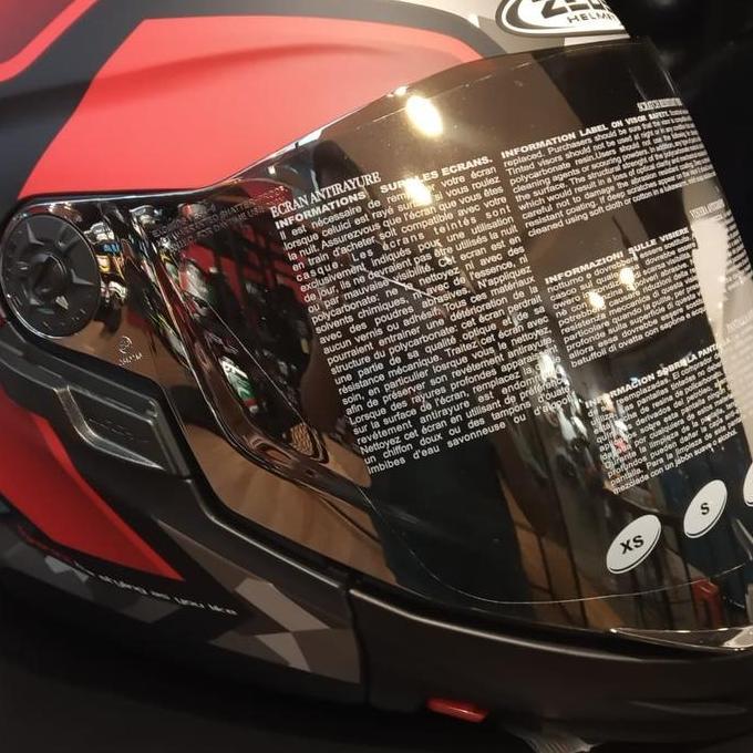 VISOR IRIDIUM SILVER HELM ZEUS ZS613 Terlaris