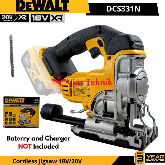 Promo Dewalt Dcs331N Mesin Gergaji Ukir Baterai Cordless Jigsaw Jig Saw 20V Dcs331