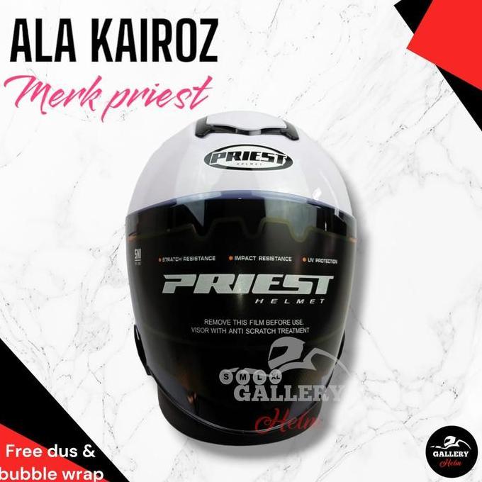HELM PRIEST KAIROZ  PUTIH | HELM KEKINIAN MODEL NJS KAIROZ Terlaris