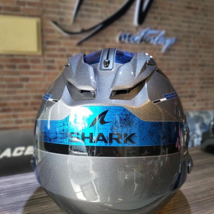 helm shark Evo GT Tekline,antrachite chrom blue Terlaris