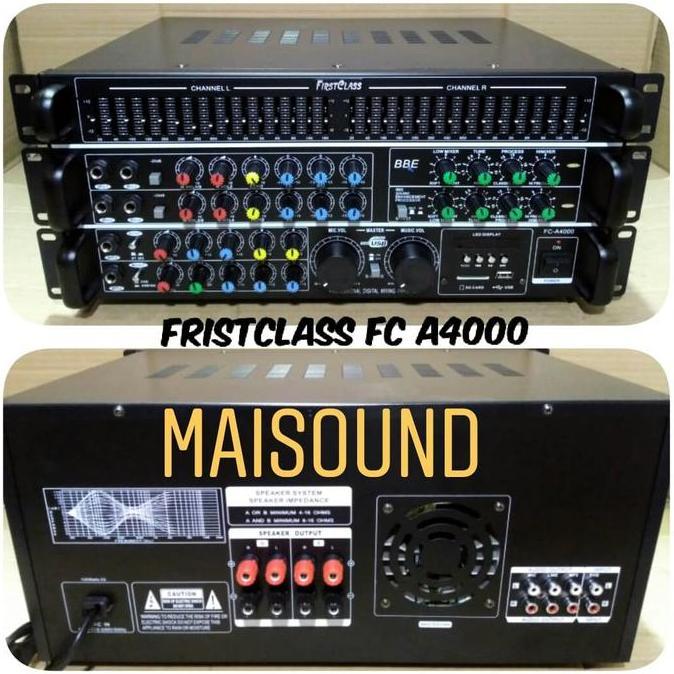 Amplifier Bluetooth FIRSTCLASS FC A4000 A 4000 Ampli