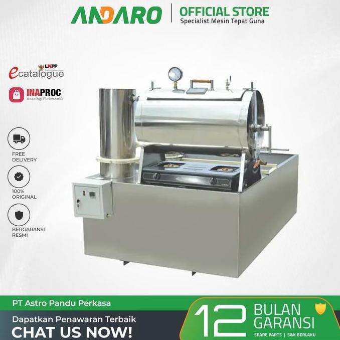 Terlaris Mesin Vacuum Frying 10Kg/Proses Atau Alat Pembuat Keripik Buah Andaro Mvf-10