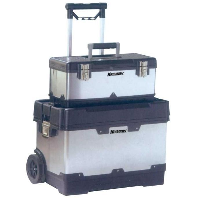 Terlaris Krisbow Roller Tool Box 20Inc&24Inc 2Pcs Kw0103407