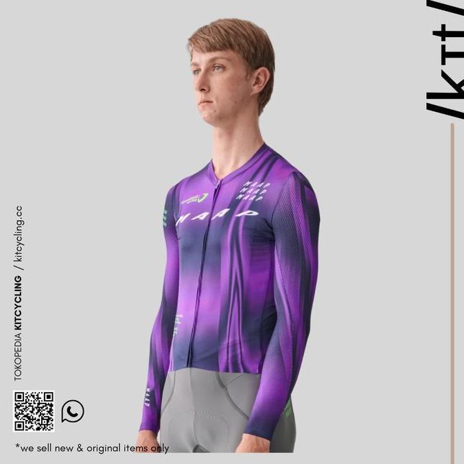 MAAP WorldTour Pro Air LS Jersey - Aurora / Midnight