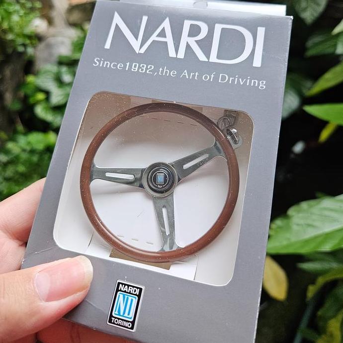 Gantungan Stir Nardi Keychain Nardi Torino Wood PEM