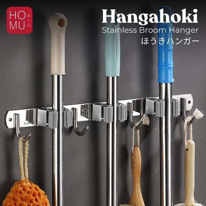 Homu Hangahoki Gantungan Sapu Pel Stainless