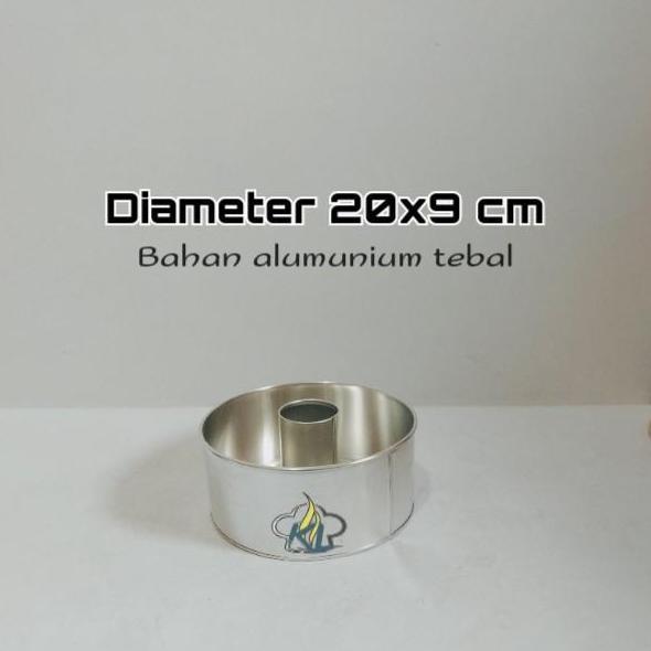 Loyang bolu bulat | loyang tulban, loyang kue bolu tinggi 9 cm diameter 16 18 20 22 cm bahan almuniu